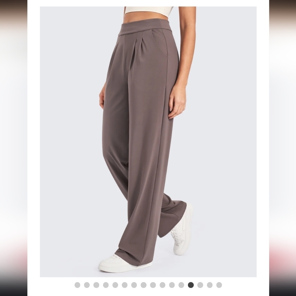 G4Free ShiftReady High-Waist Work Wide Leg Pants Sz M New
